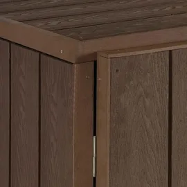 Mendler WPC-Mülltonnenverkleidung HWC-J28 1er braun