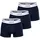 Lacoste Boxershorts Cotton Stretch blau S 3er Pack