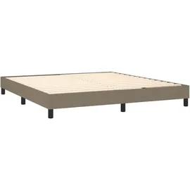 vidaXL Boxspringbett 180 x 200 cm Taupe