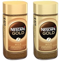 NESCAFÉ GOLD Mild, löslicher Bohnenkaffee, Instant-Kaffee aus erlesenen Kaffeebohnen, koffeinhaltig, 2er Pack (1 x 100g)