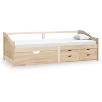 vidaXL Tagesbett 3-Sitzer mit Schubladen Massivholz Kiefer 90x200 cm