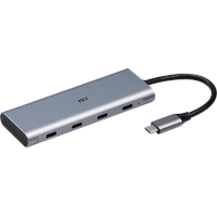ISY IHU-5400 USB-C Adapter, Silber