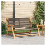 vidaXL Gartenbank 76 x 122 x 73 cm Grau