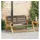 vidaXL Gartenbank 76 x 122 x 73 cm Grau