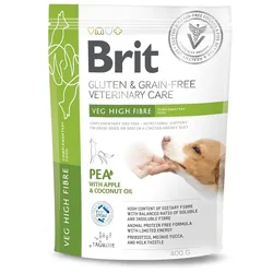 BRIT Veterinary Care Gluten- und Getreidefreie Veggie Hochfaser 400g vegetarisches Ergänzungsfutter für Hunde