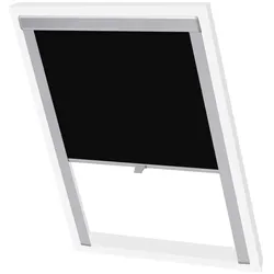 vidaXL Verdunkelungsrollo Schwarz C02