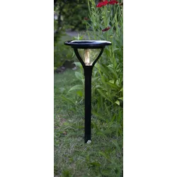 LED-Solar-Lampe, Kunststoff, 16,5x34 cm,
