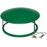 Proregal Dach für klassischen Standascher HxBxT 23x44x44cm | Stahlblech Grün