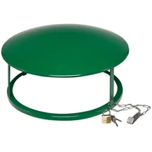 Proregal Dach für klassischen Standascher HxBxT 23x44x44cm | Stahlblech Grün