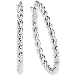 Paar Creolen BRUNO BANANI "Schmuck Geschenk Silber 925 Ohrschmuck Ohrringe Silber Gold", silber (silberfarben), Ohrringe, Damen, Silber 925 (Sterlingsilber)