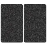 KESPER Herdabdeckplatte Multi-Glasschneideplatte 30x52 cm schwarz