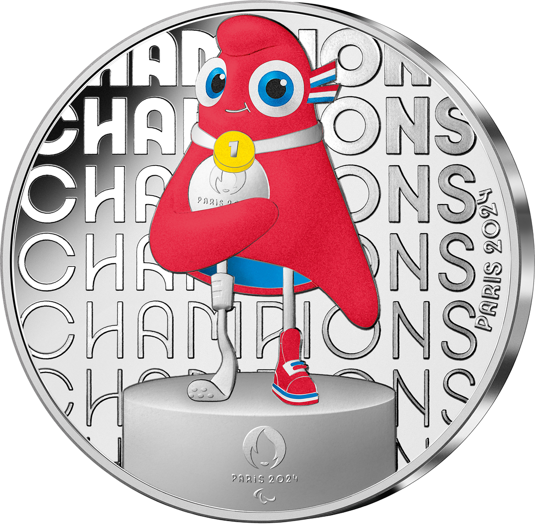 Paris 2024: Frankreichs offizielle Silber-Euromünze „Siegerehrung“