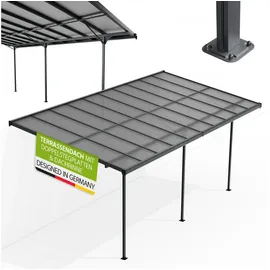 Juskys Terrassendach Borneo 600 x 300 cm anthrazit