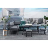 Gardissimo Christine Sitzgruppe wetterfest Aluminium grau (502533)