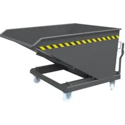 STIER Kippbehälter Scheren-Kipp-Mechanismus 500l 1000kg anthrazitgrau