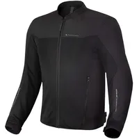 SHIMA OPENAIR Motorradjacke Herren - Leichte, Atmungsaktive Sommer Mesh Motorcycle Stadt Textiljacke Männer mit CE Schulter Ellbogen und Rückenprotektoren, Breitenverstellung (Schwarz, XL)