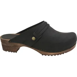 Sanita Wood-Ursana Open Clog Black Gr.37 | Schwarz 37