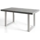 alpi möbel LOFT-U 140-240 x 77 x 80 cm grau/weiß