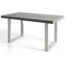 alpi möbel LOFT-U 140-240 x 77 x 80 cm grau/weiß