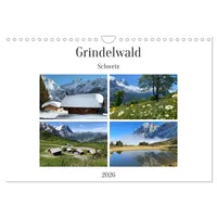 Calvendo Grindelwald - Jungfrauregion Schweiz (Wandkalender 2026 DIN A4