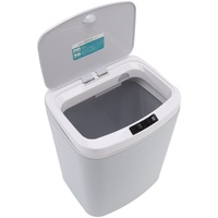 Pssopp Sensor Mülleimer 16L Abfalleimer mit Sensor Infrarot Badabfalleimer Automatischer Mülleimer ür Küche, Wohnzimmer, Badezimmer (Grau)
