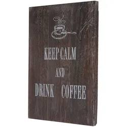 Wandschild Coffee, Dekoschild Holzschild, Shabby-Look Vintage 40x30cm