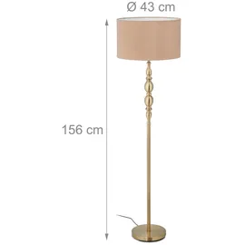 Relaxdays Vintage 156 cm 43x43 cm beige-gold