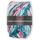 Pro Lana FJORD SOCKS MULTICOLOR 100 g 4-fach Sockenwolle mit einem einzigartigen Fjordmuster 425 m, Farbe:484