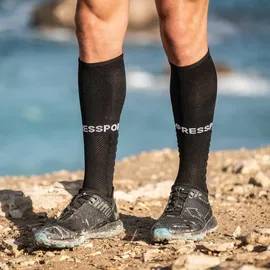 compressport Full Socks Run Kompressionssocken 2 Schwarz 39-41