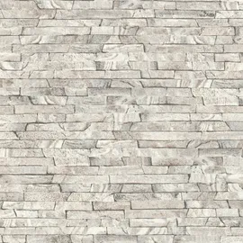 Rasch Textil Graue Tapete mit Steinoptik 10,05m x 0,53m 0g grau 278903