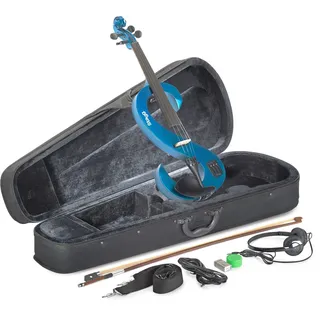 Stagg EVN 4/4 MBL E-Violine - Komplettset metallic-blau