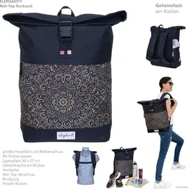 Elephant Gin Rucksack Damen Freizeitrucksack 13038 Schwarz