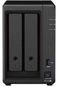 Synology NAS-Server DiskStation DS723+ NAS, USB 3.0, Leergehäuse für Festplatten, 2 Einschübe