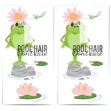 20 einzelne Taschentücher Tiermotive Frosch mit Blumenschmuck. 2 Packungen mit 10 einzelnen Papiertaschentücher bedruckt als Geschenk.