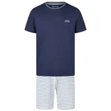 Phil & Co. Berlin Pyjama Shorty Blau/Weiß XXL
