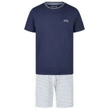 Phil & Co. Berlin Pyjama Shorty Blau/Weiß XXL