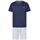 Phil & Co. Berlin Pyjama Shorty Blau/Weiß XXL