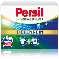 Persil Universal Pulver Tiefenrein Waschmittel (50 Waschladungen), Vollwaschmittel für reine Wäsche und hygienische Frische für die Maschine, effektiv von 20 °C bis 95 °C