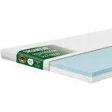 tb furniture DREAMSTAR Duo Topper mit Gel-Memory und Kaltschaum 140 x 200 cm weiß
