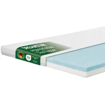 tb furniture DREAMSTAR Duo Topper mit Gel-Memory und Kaltschaum 140 x 200 cm weiß