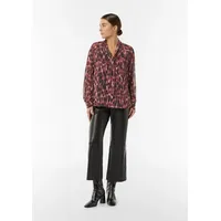 Comma, Bluse, mehrfarbig|rot, 40