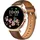 knauermann Neo 2 Rund 40 mm Gold Lederarmband Braun