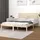 vidaXL Massivholzbett 180 x 200 cm Beige