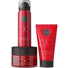 RITUALS The Ritual of Ayurveda Geschenkset Trial Set Body Scrub 125 g + Body Cream 70 ml + Duschschaum 50 ml