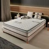 Naturalex | Visco Carbone | Matratze 180x200 cm | Hochwertiger Memory Foam Aero Latex Technologie | HR High Resilience Optimale Punktelastizität | Extra Ergonomisch | Perfektes Starkes Liegegefühl