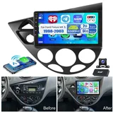 ESSGOO 64G Android 15 Autoradio Carplay Navi GPS Für Ford Focus MK1 1998-2003 Autoradio (Digitalradio (DAB), RDS, 4+64GB(optional), AM, FM, Carplay Android Auto Bluetooth EQ USB GPS Navi WIFI Touchscreen)