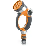Brandson Garten-Handbrause Gartenpistole Gartenbrause 7 Sprühprofile Schieberegler Pistolengriff mit Halteclip 1-8 bar Wasserdruck