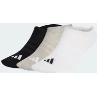adidas Thin&Light Sportswear No-Show Socken 3er Pack Grau/Weiß/Schwarz 37-39