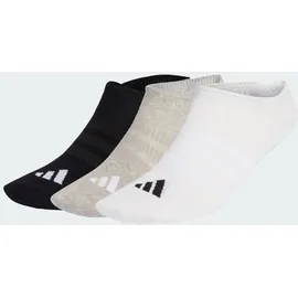 adidas Thin&Light Sportswear No-Show Socken 3er Pack Grau/Weiß/Schwarz 37-39