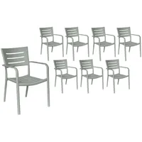 LC Garden Vesta Kunststoff grün 8er Set